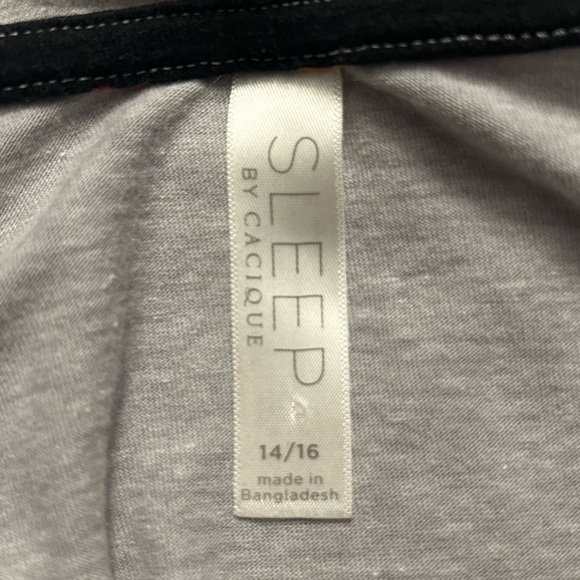 Cacique Pride V-Neck Sleepshirt with Rainbow Love Design - Picture 7 of 8